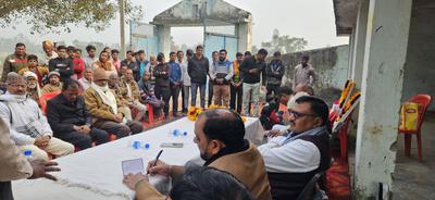 ग्राम रोहान (अंबियापुर, बदायूँ) में बारात घर बाउंड्री वॉल निर्माण कार्य का शिलान्यास, प्रदेश मंत्री डी.पी. भारती रहे मुख्य अतिथि