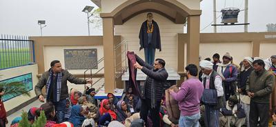 डी.पी. भारती जी ने नववर्ष 2026 पर स्मारक स्थल में  सेवा, संस्कार और कल्याण का दिया संदेश