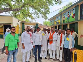मतदान केंद्रों का निरीक्षण करके कार्यकर्ताओं से मुलाक़ात कर व समस्त मतदाताओं से किया आवाहन व अपील