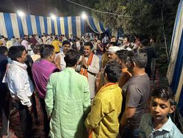 सकलडीहा विधानसभा के भिन्न-भिन्न गाँव में आयोजित भंडारे में सूर्यमुनि तिवारी जी हुए शामिल