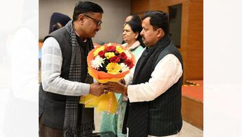 डी.पी भारती- केंद्रीय कार्यालय दिल्ली में भाजपा के नवनियुक्त राष्ट्रीय कार्यकारी अध्यक्ष श्री नितिन नवीन जी से की शिष्टाचार भेंट