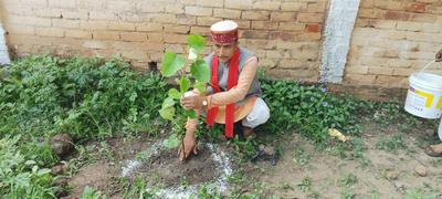 वृक्षारोपण अभियान के तहत जनपद वासियों से अपने घरों में एक पेड़ लगाने की करी अपील