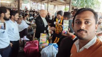 दिलीप श्रीवास्तव - सुलतानपुर में अधिवक्ता साथियों द्वारा भव्य स्वागत — अधिवक्ता हितों की रक्षा का संकल्प