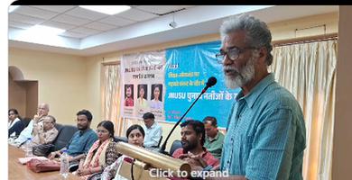 डॉ. संदीप  सौरभ - JNUSU के नवनिर्वाचित पदाधिकारियों के नागरिक सम्मान कार्यक्रम