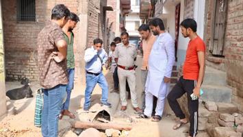 डॉ. संदीप सौरभ - दुल्हिन बाजार की मदरसा गली में जलजमाव से राहत की ओर कदम