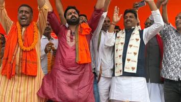 सूर्यमुनि तिवारी - नारायणपुर की भव्य जनसभा में उमड़ा जनसैलाब में कमल खिलाने का संकल्प