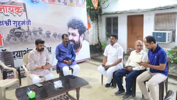 सूर्यमुनि तिवारी - वाराणसी में आयुष मंत्री से बैठक में आयुर्वेदिक चिकित्सालय की विकास की दिशा में चर्चा