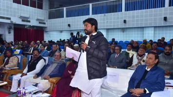 डॉ. संदीप सौरव - पटना के जे डी वुमेंस कॉलेज में पाटलिपुत्र यूनिवर्सिटी की सीनेट बैठक