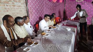 डी.पी भारती - ग्राम बधोली में आयोजित भंडारे में सहभागिता