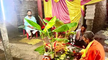 श्री सत्यनारायण भगवान की पूजा में सहभागिता