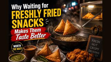 Why Waiting for Freshly Fried Snacks Makes Them Taste Better