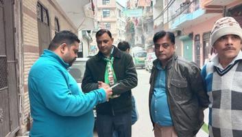 एडवोकेट जेपी शर्मा – पालम गांव की जेजे कॉलोनी में डोर टू डोर कैंपेन