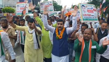 राजीव द्विवेदी - कल्याणपुर विधानसभा में लगे "भाजपा गद्दी छोड़ो" के नारे, कॉंग्रेस जनों ने निकाला पैदल मार्च