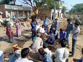 राजस्थान नगर विधानसभा के ग्राम पिराका में नुक्कड़ सभा को संबोधन