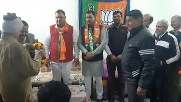 एडवोकेट जेपी शर्मा - साधनगर वार्ड में किया गया एनडीए प्रत्याशी के लिए चुनाव प्रचार