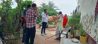 आशीर्वाद यात्रा चौथा दिन - आशीर्वाद यात्रा के जरिए जुड़े जागेबरॉव पंचायत की जनता से