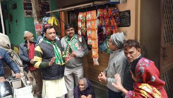 एडवोकेट जेपी शर्मा - पालम विधानसभा के पालम गांव में हुआ जदयू का चुनाव प्रचार