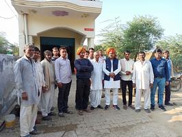 राजस्थान-भरतपुर में ग्राम जितरेडी के सरपंच ने दिया सपा को समर्थन