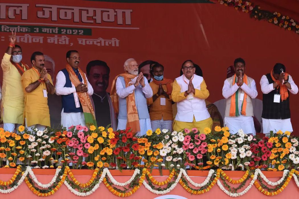 -आज बाबा कीनाराम जी की पुण्यधरा चंदौली में देश के यशस्वी प्रधानमंत्री श्री नरेन्द्र मोदी जी की ऐतिहा
