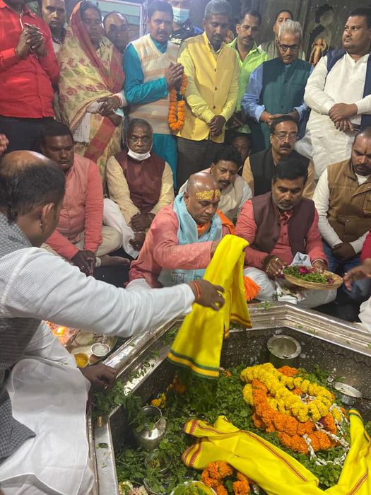 -भगवान श्री हरि को समर्पित विष्णुपद मंदिर, गया में आज केंद्रीय इस्पात मंत्री श्री राम चंद्र प्रसाद स