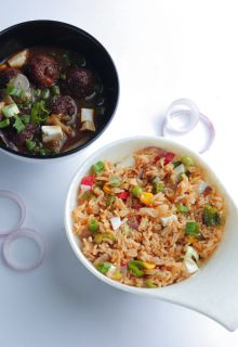 Chicken Fried Rice & Manchurian Combo