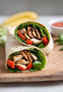 Grilled Chicken Fresh Veg. In Whole Wheat Wrap