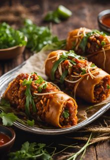 Veg Manchurian Roll