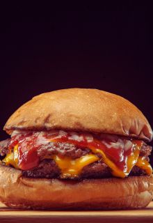 Schezwan Chicken Burger