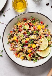 Quinoa Chickpea & Herbs Salad