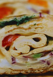 Double Egg Bhurji Roll
