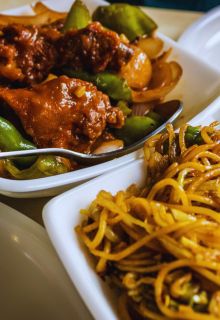 Chicken Noodles, Manchurian, Chilli Potato