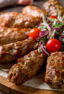 Veg Kaju Seekh Kebab (6 Pieces)