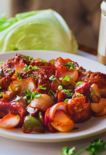 Veg Momos Chilli Garlic Gravy