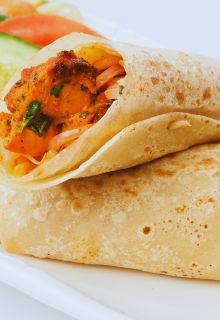 Makhni Soya Chaap Roll