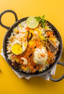 Egg Hyderabadi Dum Biryani