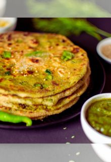 Chicken Muglai Paratha & Mint Chutney