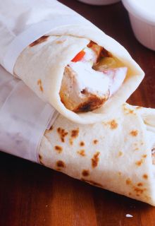 Soya Chaap Achari Spicy Roll