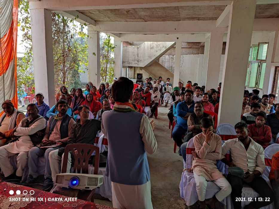 -कॉंग्रेस को जन जन के मध्य स्थापित करने के क्रम में प्रदेश के अंबेडकर जिले में अकबरपुर विधानसभा के अ