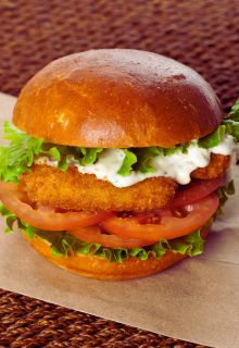 Amritsari Fish Tikka Burger