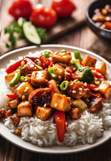 Schezwan Paneer & Fried Rice