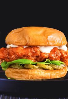 Soya Achaari Chaap Burger