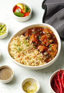 Veg Fried Rice & Manchurian Combo