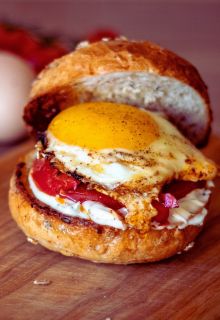 Double Eggs Burger