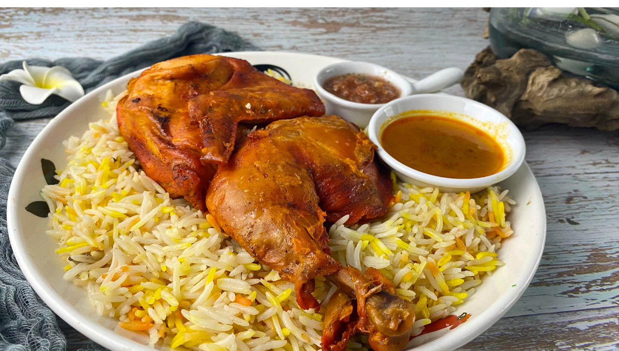 BBQ Chicken Over Rice