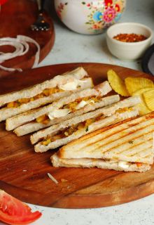Soya Chaap Classic Sandwich