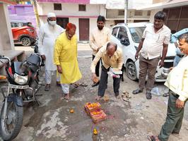 मैथिलीशरण गुप्त वार्ड के बी ब्लॉक में हुआ नाली व इंटरलॉकिंग टाइल्स निर्माण कार्य