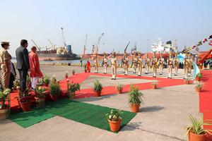मैंगलोर दौरे के दौरान न्यू मंगलौर बंदरगाह पहुंचे श्री आरसीपी सिंह