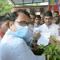 संजीत ब्लाक कांग्रेस ने किसानों की समस्या को लेकर दिया धरना, राज्यपाल के नाम ज्ञापन सौंपा