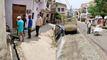 दिलीप श्रीवास्तव - मैथिलीशरण गुप्त वार्ड के बसतौली गाँव में वृहद स्तर पर चला सफाई अभियान