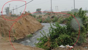 Gurgaon Sector 103(New Sectors) a natural drain about to be blocked